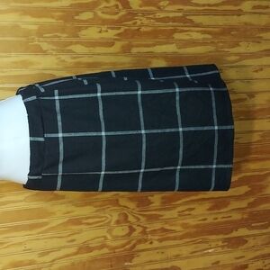 Monteau plaid pull up pencil skirt